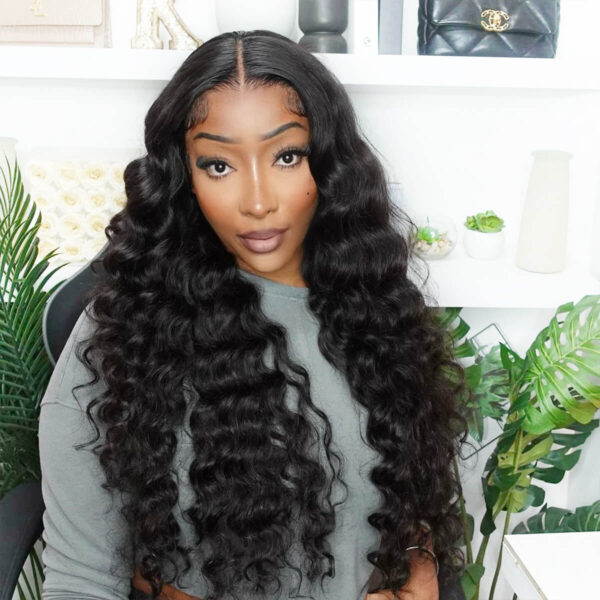 13x4 loose deep wig 180%