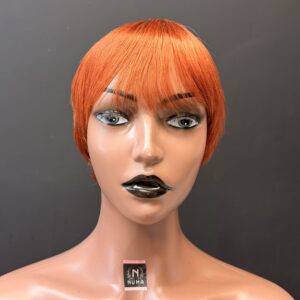 Ginger Color Skull Cap Wig (Human Hair)