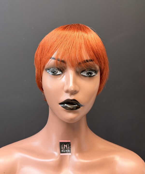 Ginger Color Skull Cap Wig (Human Hair)