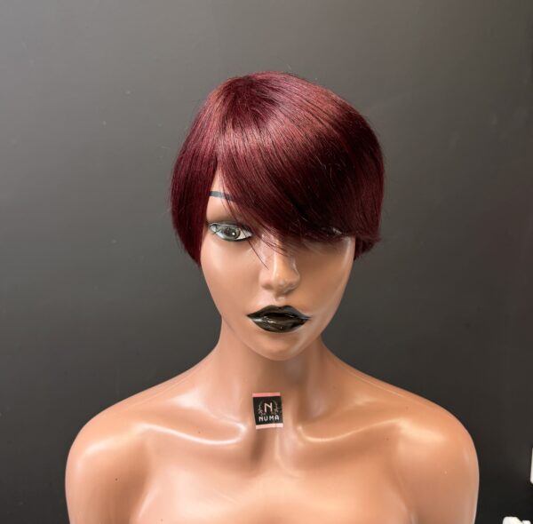 Burgundy Short Wig (Human Hair)