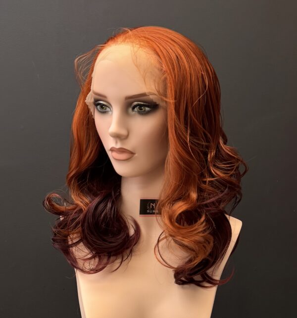 Ginger-Burgundy Ombré Wig (Premium Fibre)