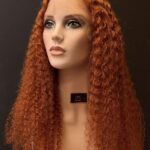 Ginger color 13.4 frontal deep wave human hair wig