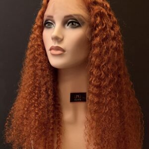 Ginger color 13.4 frontal deep wave human hair wig