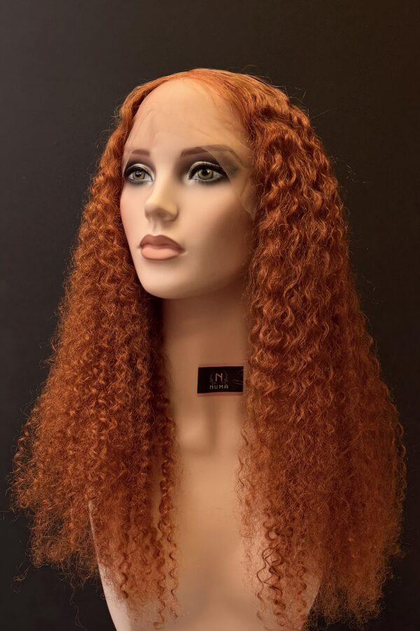 Ginger color 13.4 frontal deep wave human hair wig
