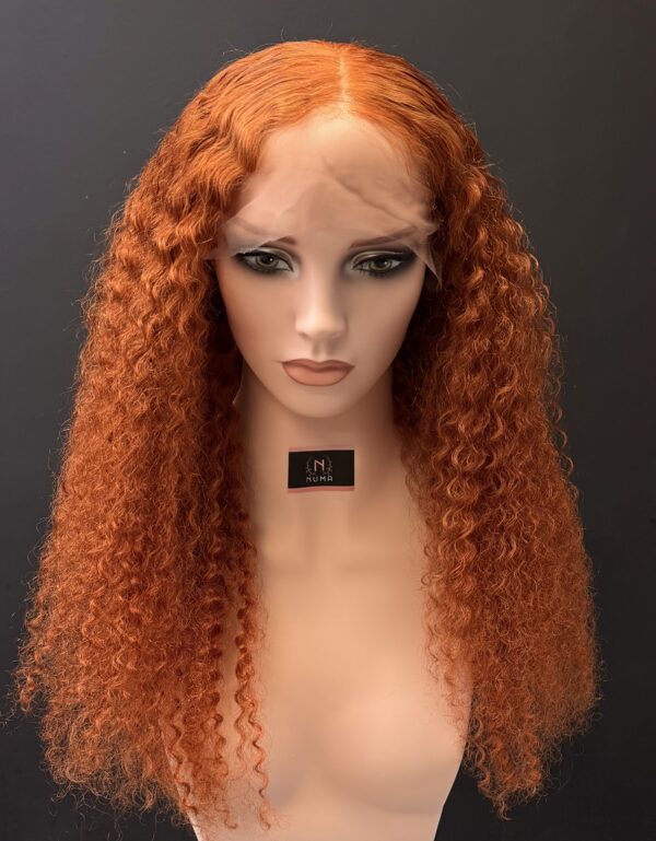 Ginger color 13.4 frontal deep wave human hair wig