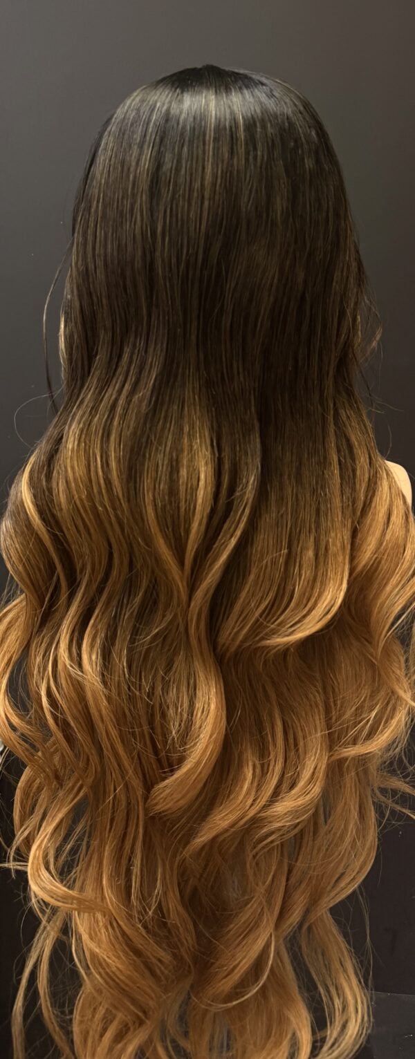 Ombre Brownish-Gold Synthetic Premium Fibre Wig